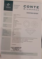 Collier Conte Diamonds Femme Smeraldo in Or blanc Smeraldo 0.2 Ct CSR01-020/010 - CSR01-020/010